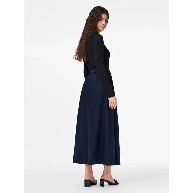 PIECES maxi skirt donkerblauw