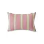 woven striped cushion blush