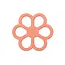teething ring silicone flower, coral rose