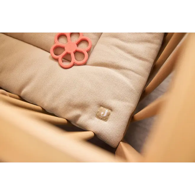 teething ring silicone flower, coral rose