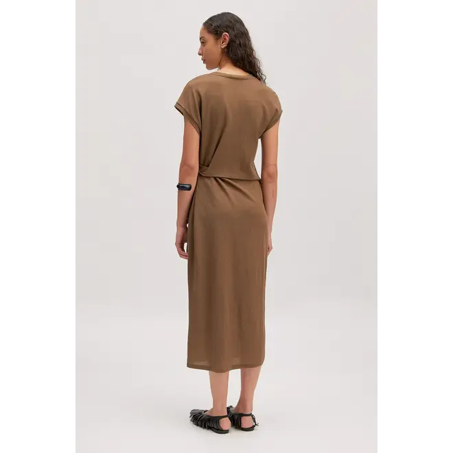 jurk met knoopdetail