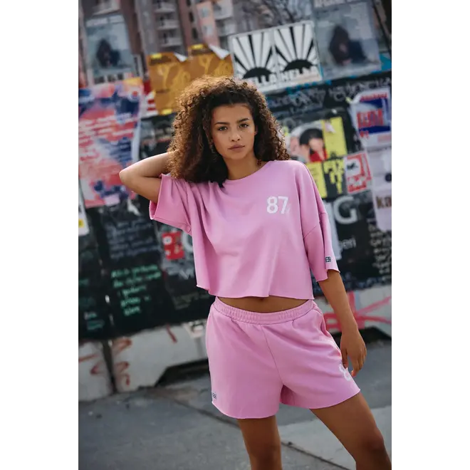 oversized sweat shirt light pink