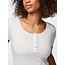 PIECES aansluitende top met drukker details