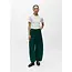 Object barrel jeans met taillebandje groen