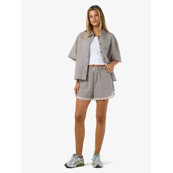 shorts met fijne ruit