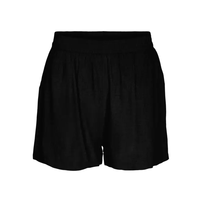 shorts linnenmix zwart