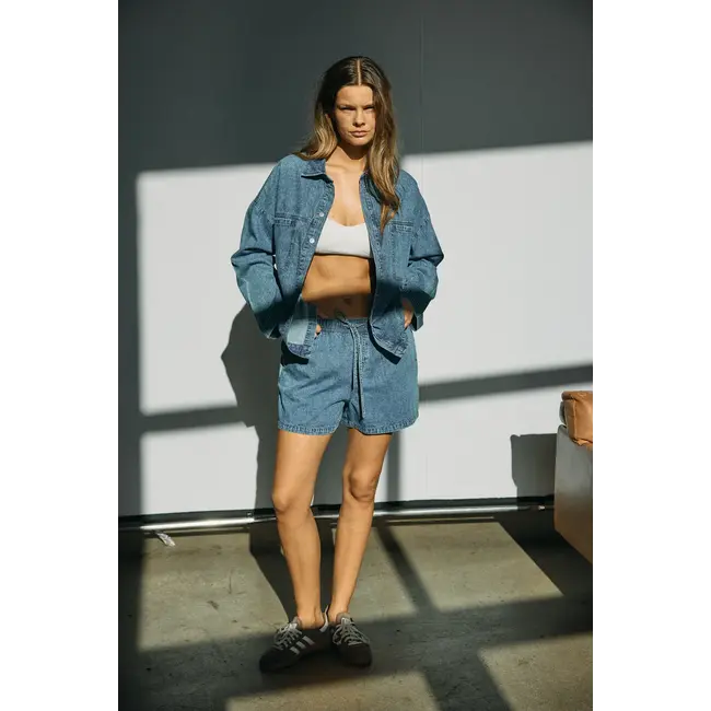 Noisy may denim shorts blue