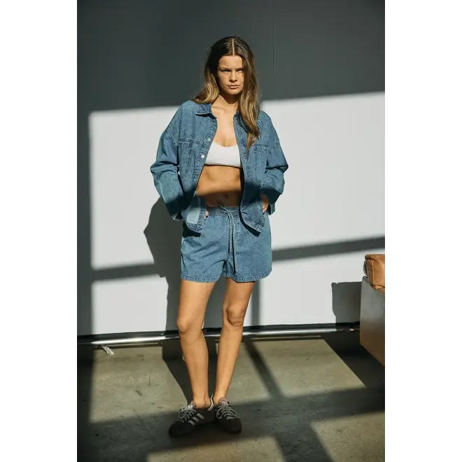 denim shorts blue