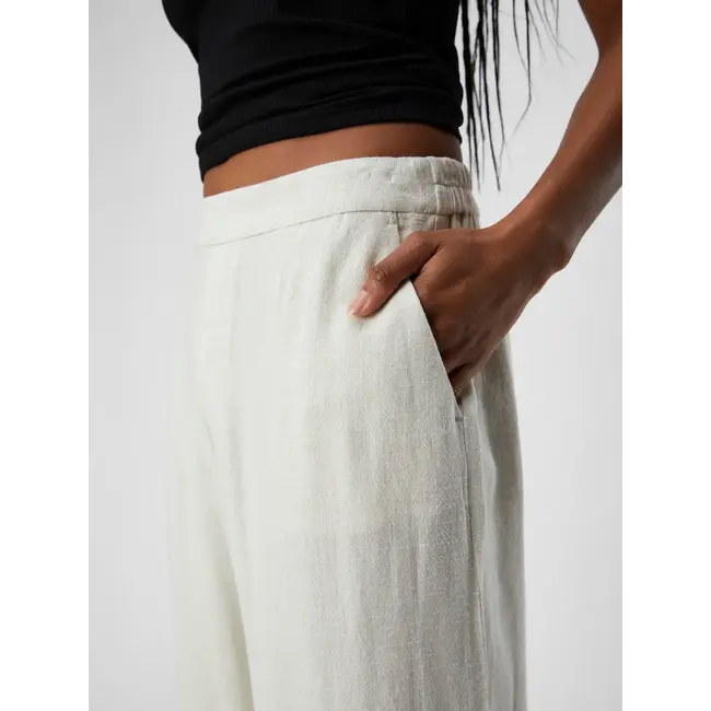 Object pantalon linnenmix naturel
