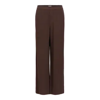 Object pantalon linnenmix bruin