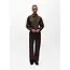 Object pantalon linnenmix bruin