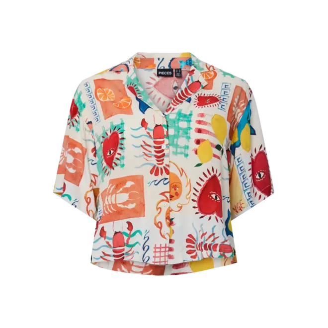 viscose blouse met print