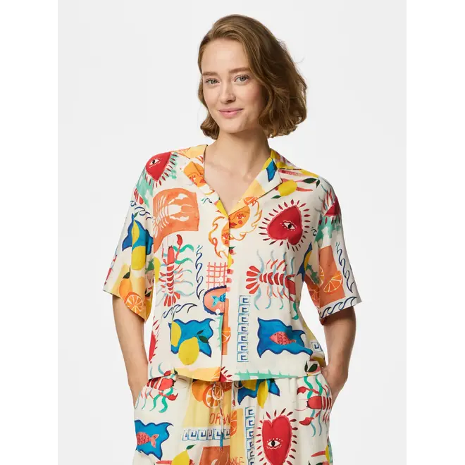 viscose blouse met print