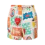 PIECES viscose short met print