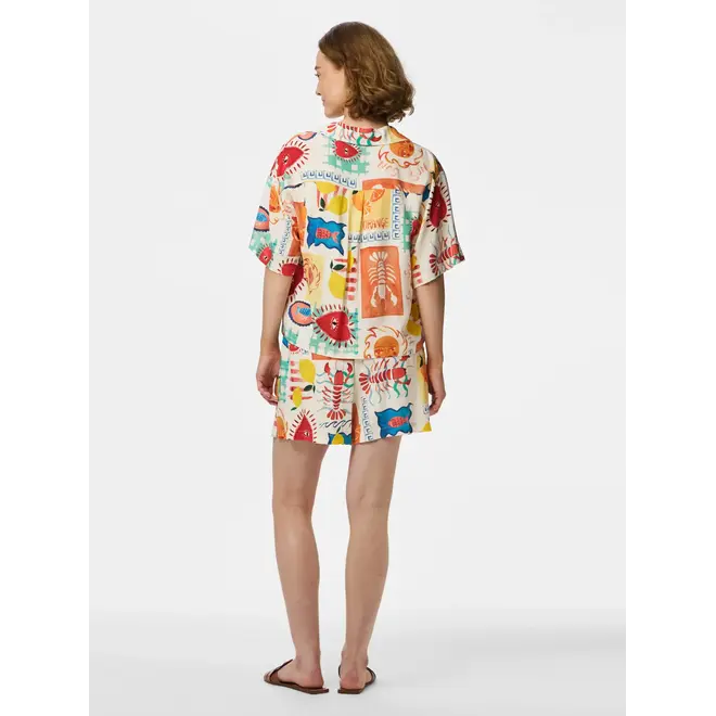 viscose short met print