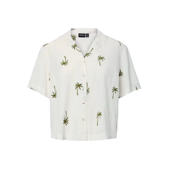 mousseline blouse met borduursels