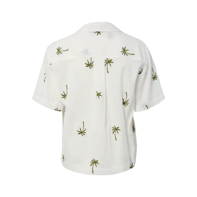 PIECES mousseline blouse met borduursels