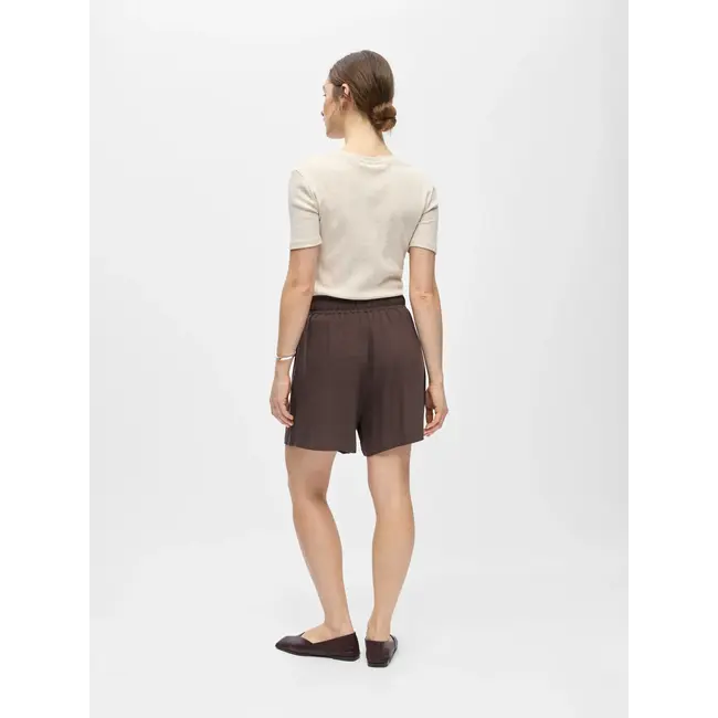 Object shorts in linnenmix bruin