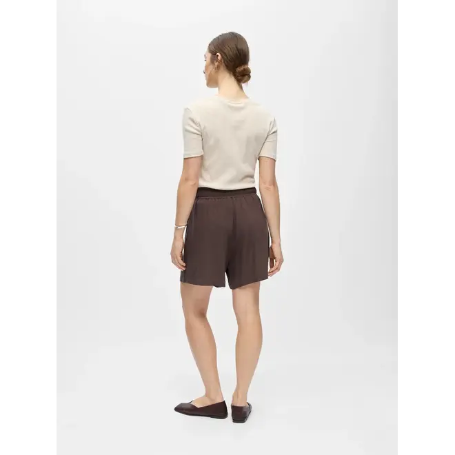 shorts in linnenmix bruin