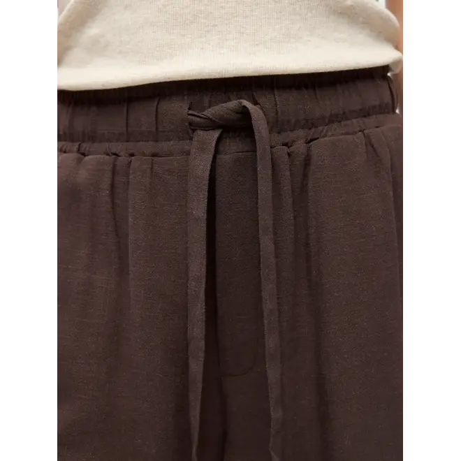 shorts in linnenmix bruin