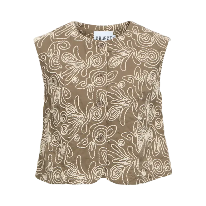 gilet met borduursels