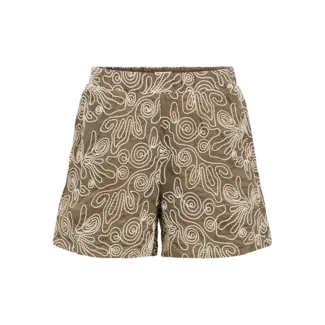 Object shorts met borduursels