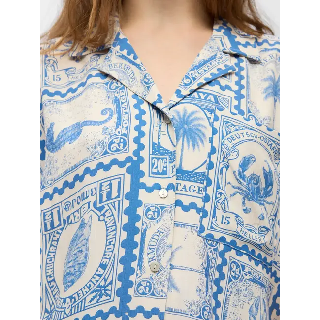Object blouse met print