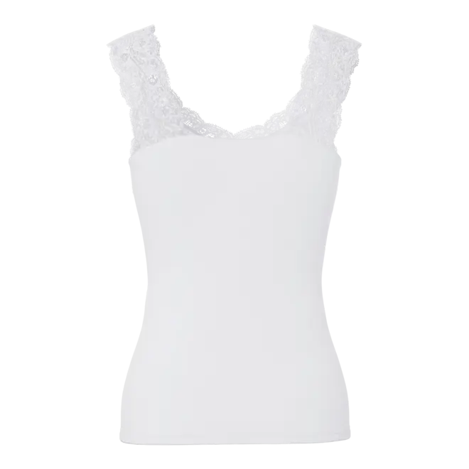 tanktop met kant wit