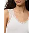 PIECES tanktop met kant wit