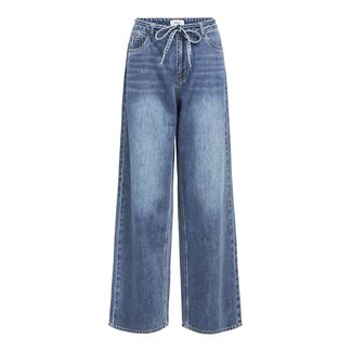 Object Jeans met strikceintuur