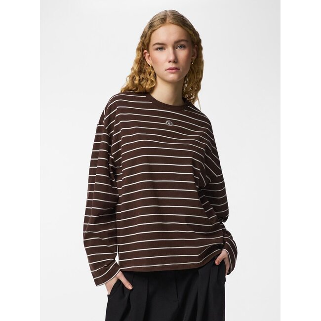 PIECES Gestreepte longsleeve