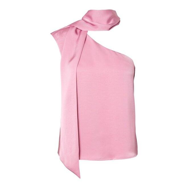 One shouldertop met sjaal