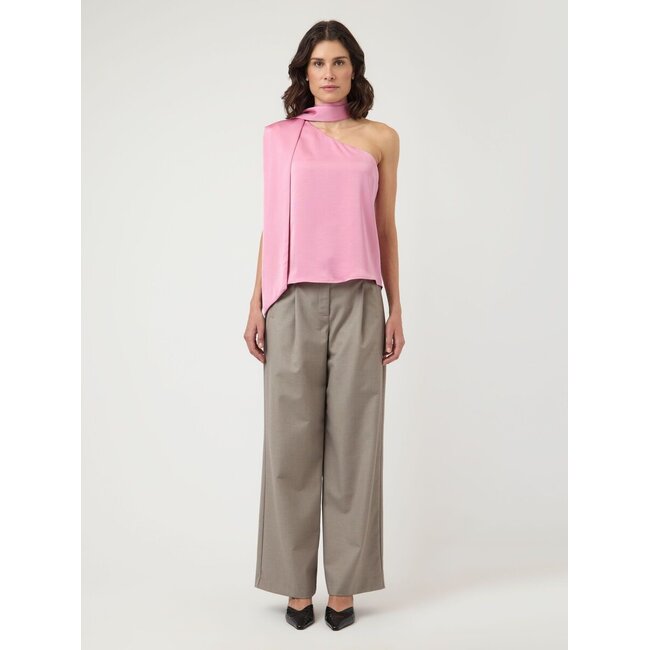 YAS One shouldertop met sjaal