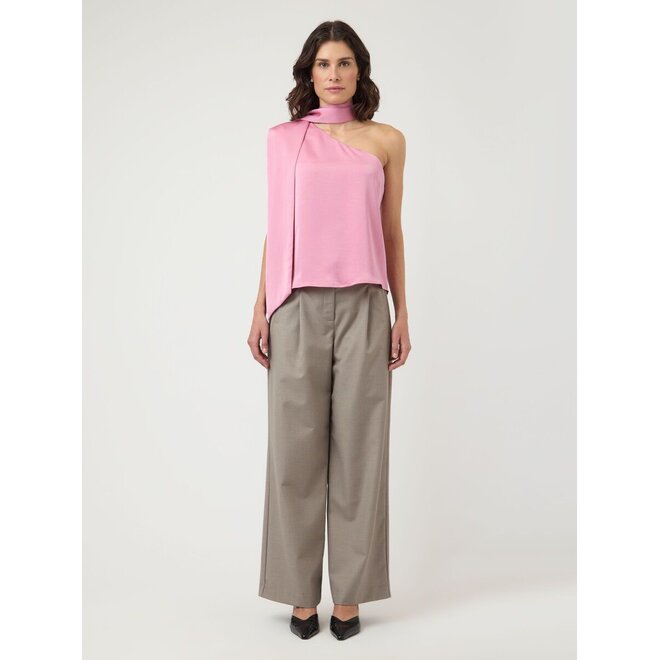 One shouldertop met sjaal