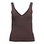 Object Geribbelde v-hals tanktop