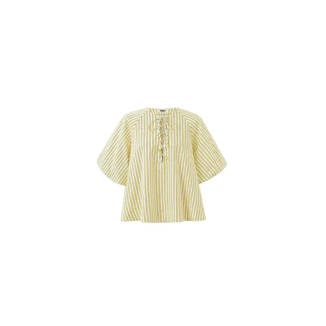 Blouse met veterdetail