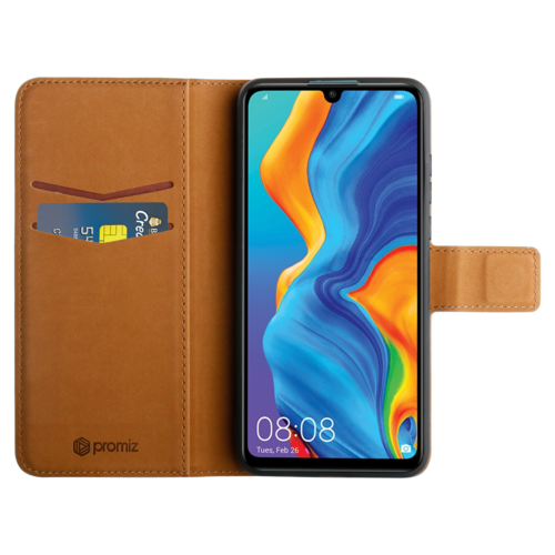 Promiz Wallet Case - Grey, Huawei P30 Lite