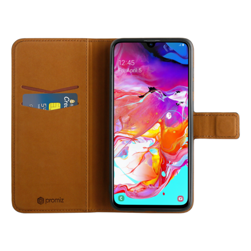 Promiz Wallet Case - Black, Samsung Galaxy A70