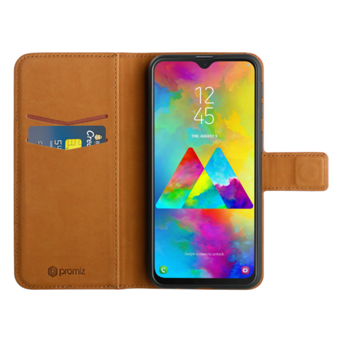 Promiz Wallet Case - Brown, Samsung Galaxy S10 Plus