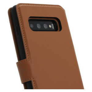 Minim Minim 2 in 1 Wallet Case - Light Brown, Samsung Galaxy S10+