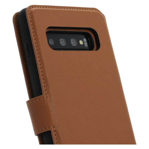 Minim Minim 2 in 1 Wallet Case - Light Brown, Samsung Galaxy S10+