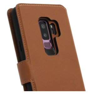 Minim Minim 2 in 1 Wallet Case - Light Brown, Samsung Galaxy S9+