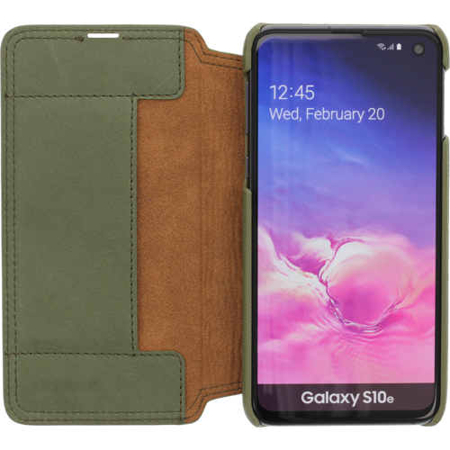 Minim Minim Book Case - Olive Green, Samsung Galaxy S10e