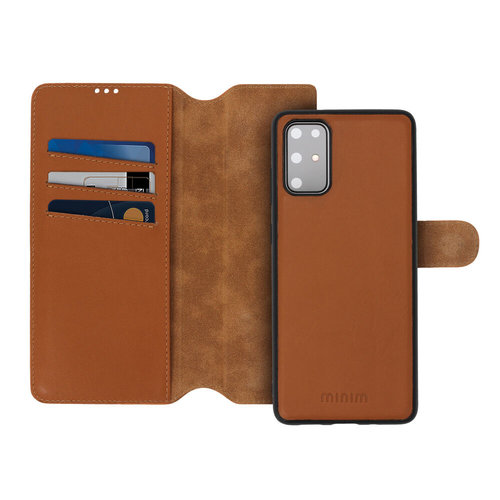 Minim Minim 2 in 1 Wallet Case - Light Brown, Samsung Galaxy S20+