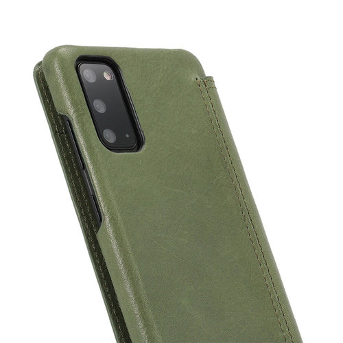 Minim Minim Book Case - Olive Green, Samsung Galaxy S20