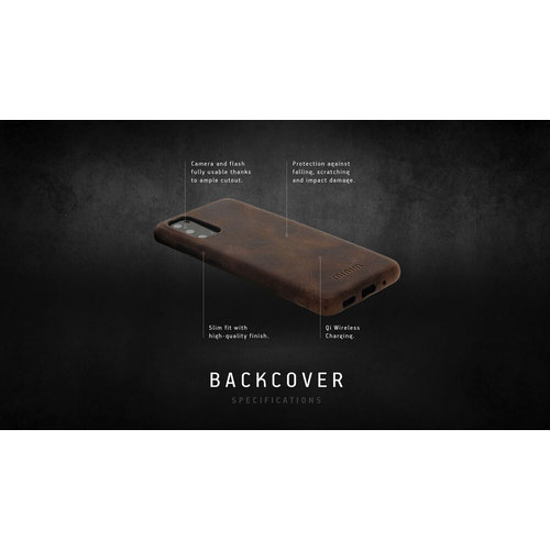 Minim Minim Backcover - Cognac, Samsung Galaxy Note 20