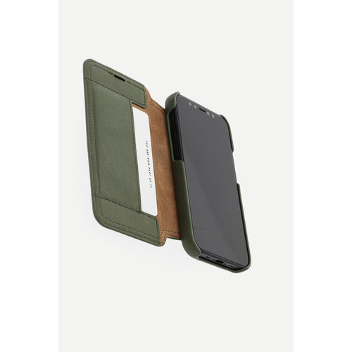 Minim Minim Book Case - Olive Green, Apple iPhone 12 mini