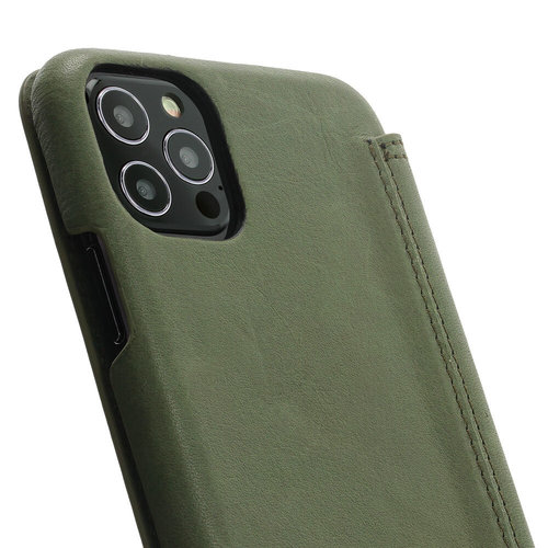 Minim Minim Book Case - Olive Green, Apple iPhone 12 / 12 Pro