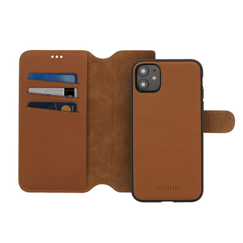 Minim Minim 2 in 1 Wallet Case - Light Brown, Apple iPhone 12 mini