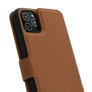 Minim Minim 2 in 1 Wallet Case - Light Brown, Apple iPhone 12 / 12 Pro